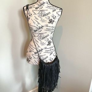 Fringe Black Leather - image 1